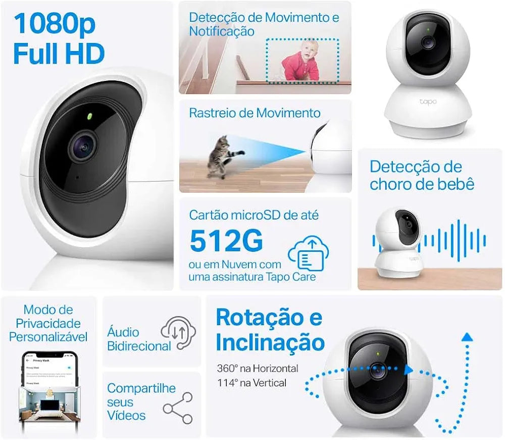 Tapo C200 Pan/Tilt Home Security Wi-Fi Camera